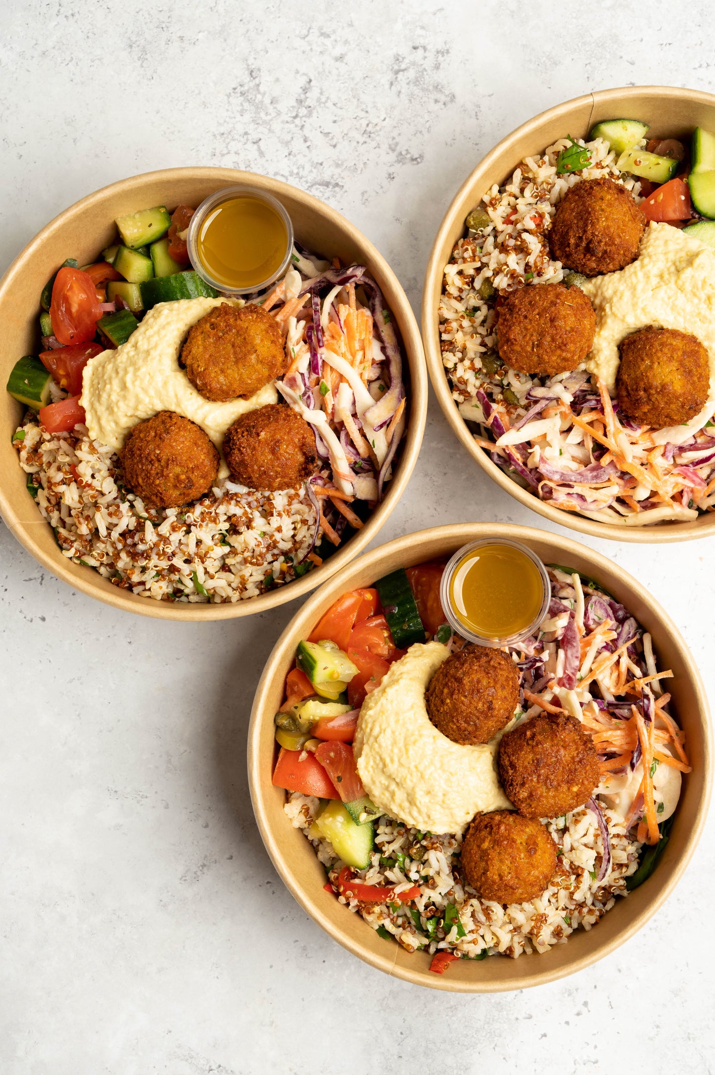 Salad Box (Regular) with Falafel & Hummus